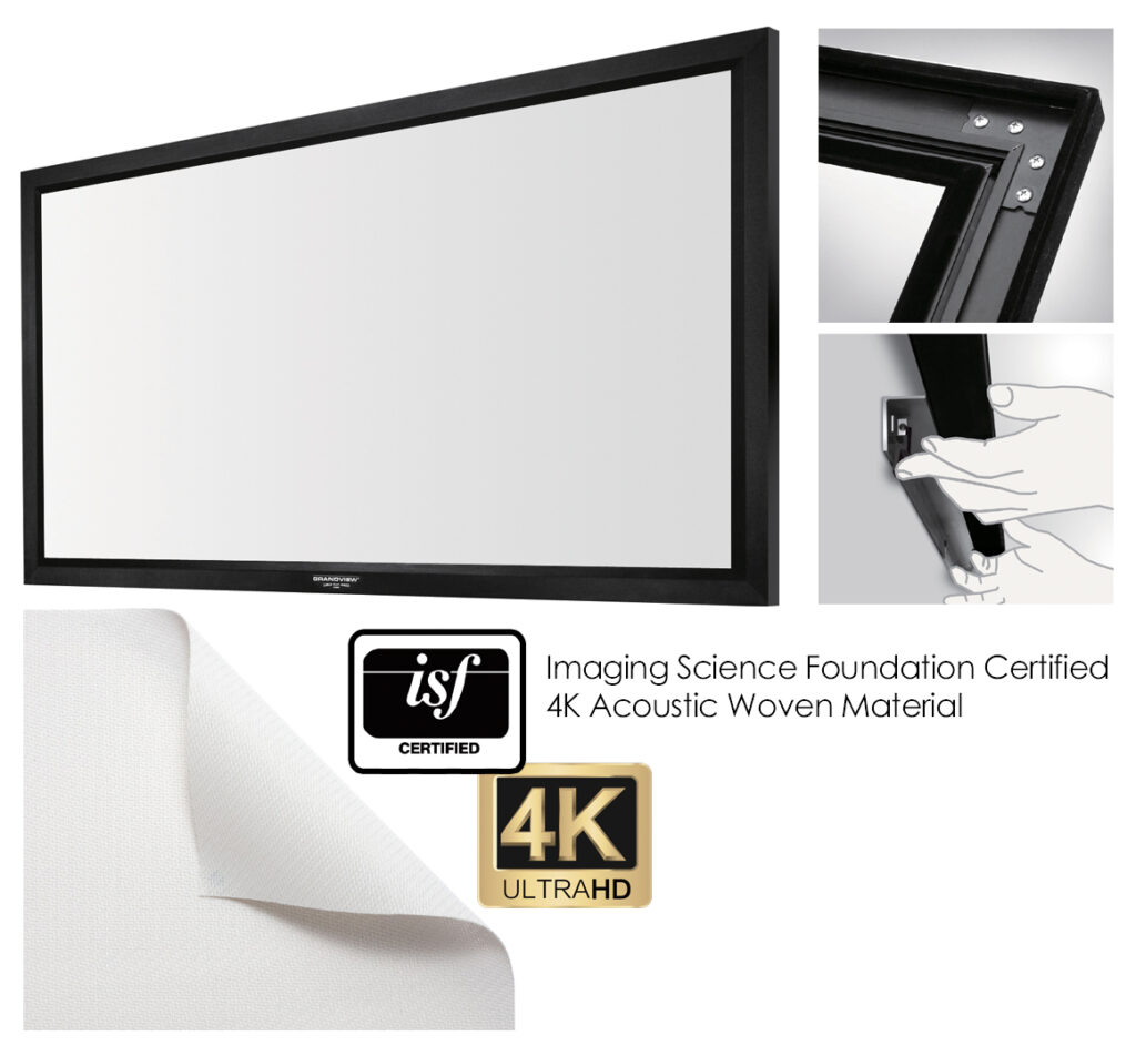 Grandview 169 Fixed Frame Acoustic Screen Home Cinema Screens