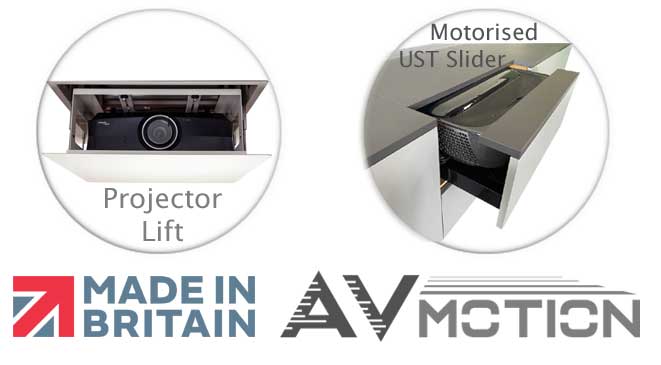 AV Motion Projector Lift / Motorised Draw Slider