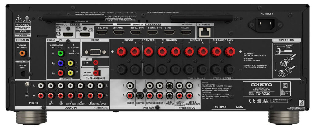 Onkyo TX-RZ30 AV Receiver