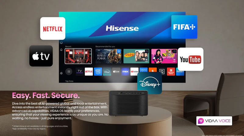 Hisense XR10 Smart Apps