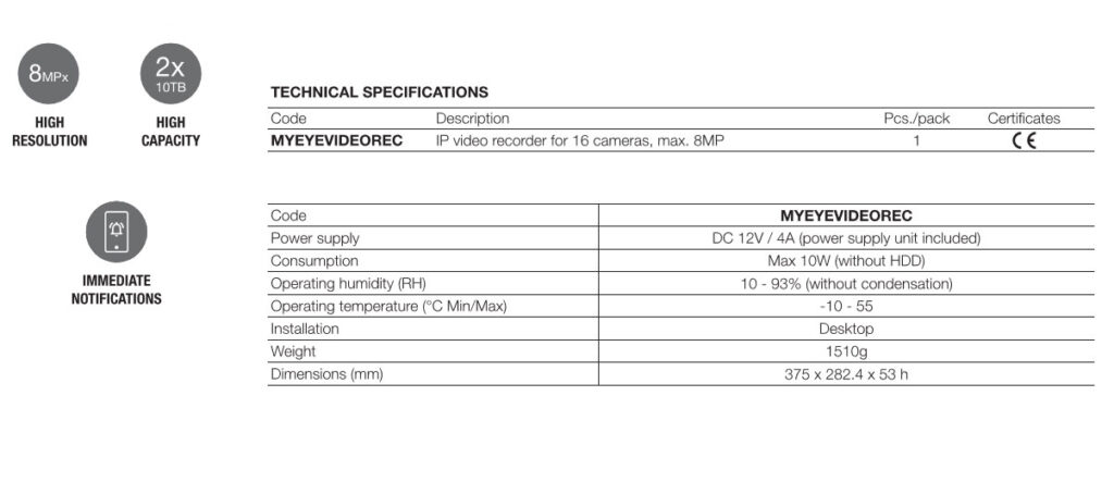 Yobii MyEye Video Recorder