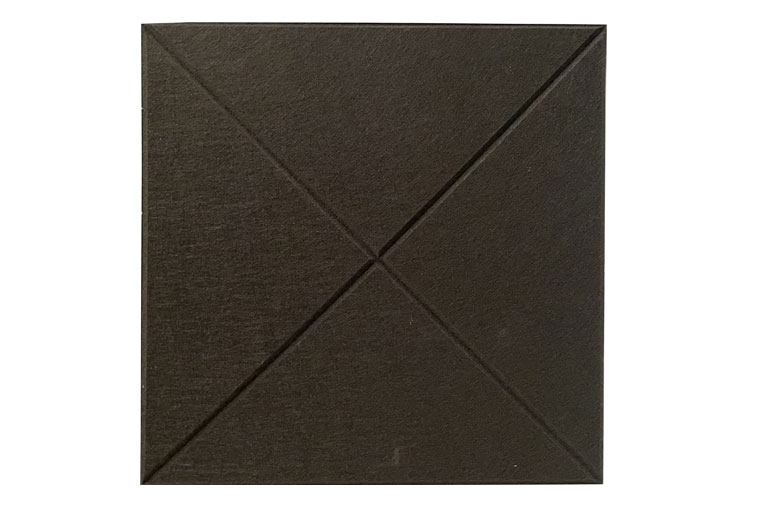 Acoustic PET tile 400 x 400mm in Grey