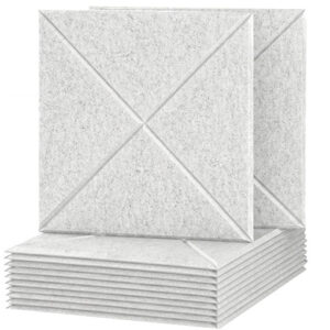 Acoustic PET tile 400 x 400mm in light grey