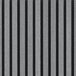 Slatted Acoustic Panels in Grey Oak