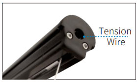 Grandview Manual Lift Up Tab Tensioned Screen
